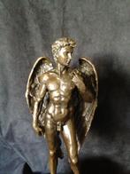 Bronzen David 39,5 cm gesigneerd/stempel zuiver groot brons, Ophalen of Verzenden