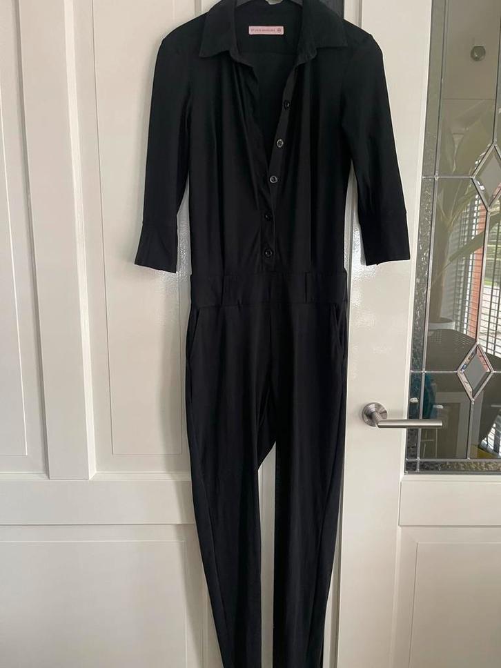 Studio Anneloes Jumpsuit XXS Travelstof, Kleding | Dames, Jumpsuits, Zo goed als nieuw, Maat 34 (XS) of kleiner, Zwart, Verzenden