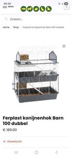 Konijnen "villa" gebruikt, Dieren en Toebehoren, Knaagdieren en Konijnen | Hokken en Kooien, Kooi, Ophalen of Verzenden, 90 cm of meer