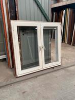 raamkozijn, dubbele draairamen (B135xH127), Doe-het-zelf en Verbouw, Glas en Ramen, Ophalen, Gevelraam of Ruit, Gebruikt, 120 tot 160 cm
