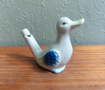 Vintage porseleinen eenden (water)fluitje beschikbaar voor biedingen