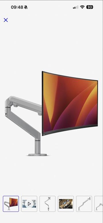Monitor Arm Gasveer - Max 40 inch beschikbaar voor biedingen