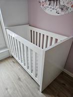 Wit hoogglans ledikant 60x120 met matras, Ophalen, Gebruikt, Ledikant