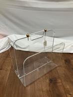 Vintage tijdschriftenrek van plexiglas - krantenhouder, Huis en Inrichting, Woonaccessoires | Krantenbakken en Lectuurbakken, Ophalen of Verzenden