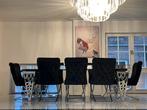 Stunning & Unique Dining Table with Eight Chairs, Ophalen, Gebruikt, 100 tot 150 cm, 200 cm of meer