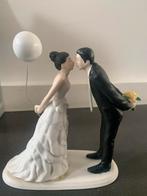 Bruidstaart Topper - Romantisch Bruidspaar, Ophalen of Verzenden, Zo goed als nieuw, Feestartikel, Geboorte of Huwelijk