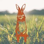 Hoppie de Tuinspringer | Cortenstalen tuinprikker, Tuin en Terras, Tuinstekers, Ophalen of Verzenden, Nieuw