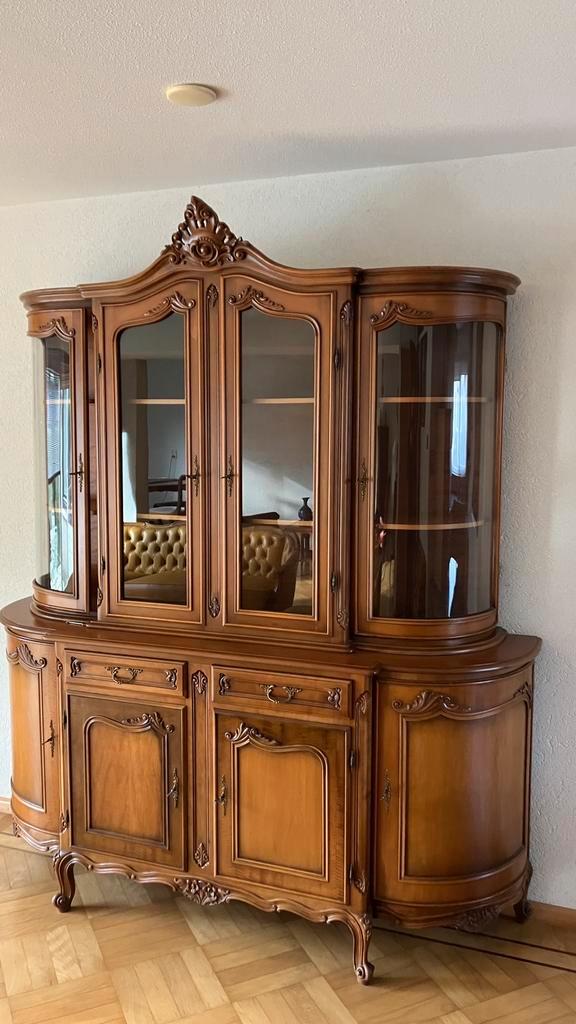 Klassieke vitrinekast, Huis en Inrichting, Kasten | Buffetkasten, Zo goed als nieuw, 200 cm of meer, 150 tot 200 cm, 50 tot 75 cm