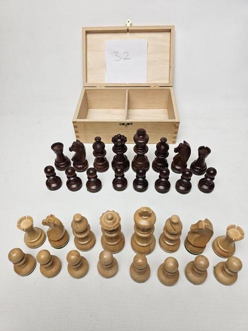 # RCR Terry Berlin Schaakset Palisander Buxus KH 83 set 32, Hobby en Vrije tijd, Gezelschapsspellen | Bordspellen, Zo goed als nieuw