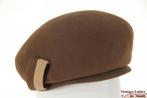 Vintage Dames cap-achtige cocktailhoed bruin vilt 57, Kleding | Dames, Hoeden en Petten, 56 of 57 cm (M, 7 of 7⅛ inch), Ophalen of Verzenden