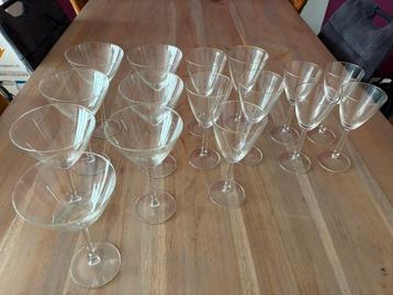 Vintage Cocktailglazen Set (16 stuks) - Glas en Kristal Anti beschikbaar voor biedingen