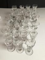 27 Diverse antieke borrelglaasjes, Ophalen of Verzenden, Zo goed als nieuw, Borrel- of Shotglas