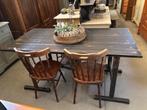 Industrieel brocante tafel / eettafel / bureau, Ophalen, Studio Larilo, 100 tot 150 cm, Zo goed als nieuw
