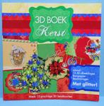3D boek met glitter - KERST, Hobby en Vrije tijd, Kaarten | Zelf maken, Nieuw, Kerst, Knipvel, Ophalen of Verzenden