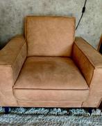Bank (2½ zits) en luxe stoel slechts €195,-, Ophalen, Driepersoons, 75 tot 100 cm, Zo goed als nieuw