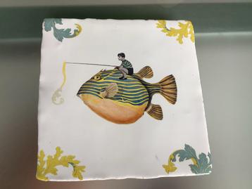 Storytiles 'Goede Vangst' Tegel 10x10cm Izgst beschikbaar voor biedingen