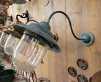 Klassieke brons stallamp buitenlamp NIEUW, Verzenden, Nieuw, Glas