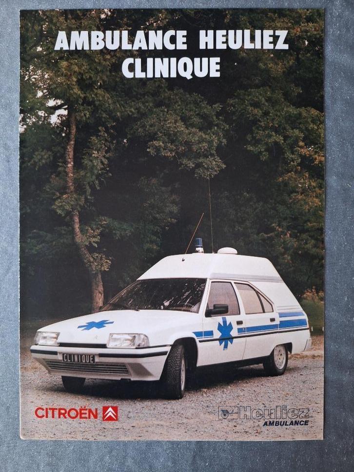 Brochure HEULIEZ Ambulance - Frans, Boeken, Auto's | Folders en Tijdschriften, Zo goed als nieuw, Citroën, Verzenden