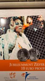Jubileummunt zilver 10 euro proof, Ophalen of Verzenden, Koningin Beatrix, Euro's, Zilver