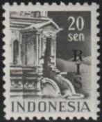 Indonesië 50 zegel overdrukt ris., Postzegels en Munten, Verzenden, Postfris, Oost-Azië