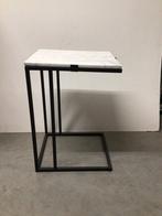 Moderne bijzettafel marmer/metaal, Minder dan 45 cm, Minder dan 55 cm, Metaal of Aluminium, Vierkant