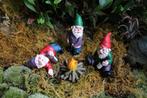 Set Van 3 Tuinkabouters / Tuin Kabouter Gnome Beeld Poppetje, Ophalen of Verzenden, Nieuw, Tuinkabouter
