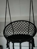 Zwarte stoffen hangstoel - 80cm diameter. Zo goed als nieuw!, Ophalen, Zo goed als nieuw, Eenpersoons, Binnen