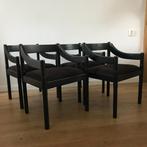 4 Cassina Vico Magistretti stoel stoelen vintage, Zwart, Ophalen
