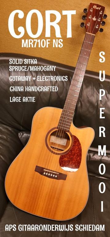 NIEUWSTAAT CORT MR710F NS SOLID SITKA SPRUCE/MAHOGANY CHINA beschikbaar voor biedingen