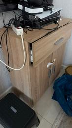 Licht eiken commode/kastje met lade, Huis en Inrichting, Kasten | Televisiemeubels, Eikenhout, Zo goed als nieuw, Minder dan 100 cm