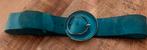 Turquoise suède riem Didi, Kleding | Dames, Riemen en Ceinturen, Overige kleuren, Echt leder, Ophalen of Verzenden, Gedragen