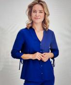 Prachtige travelstof blouse van Je m'appelle M, Maat 38/40 (M), Blauw, Nieuw, Ophalen of Verzenden
