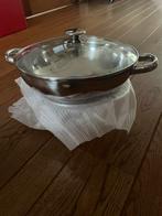 Wok-serveerpan RVS met Rechaud - Nieuw in Doos!, Ophalen of Verzenden, Nieuw