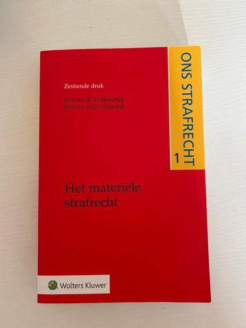 Het materiële strafrecht 16e druk beschikbaar voor biedingen