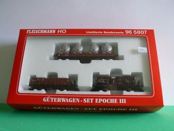 Fleischmann goederenwagen set 96 5807