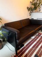 Lederen bank met fauteuil, Huis en Inrichting, Banken | Bankstellen, Ophalen, Gebruikt, 150 tot 200 cm, Tweepersoons