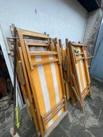 Gratis 14 ligbedden / strandbedden, Ophalen, Gebruikt, Hout, Inklapbaar