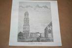 Antieke gravure - De Dom te Utrecht - 1841 !!, Ophalen of Verzenden