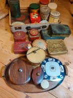 20 vintage blikken, assortie, Antiek en Kunst, Ophalen of Verzenden