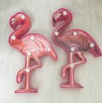 Flamingo Lamp / Tafelamp Sier Vogel Dieren Decor LED 3D, Verzenden, Nieuw, Minder dan 50 cm