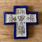 Vintage Henk Potters keramiek aardewerk kruis Jezus (H≈10cm), Antiek en Kunst, Ophalen of Verzenden