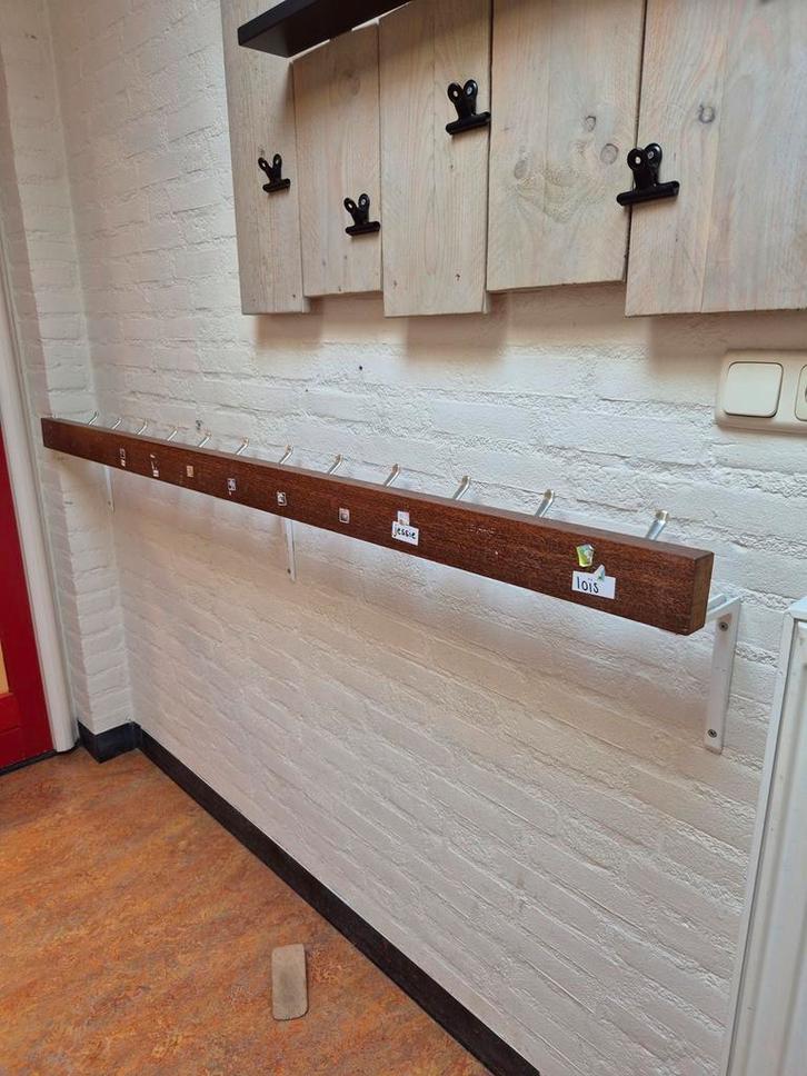 School Kapstokken - Leegverkoop!, Huis en Inrichting, Woonaccessoires | Kapstokken, Gebruikt, Wandkapstok, Minder dan 100 cm, Hout