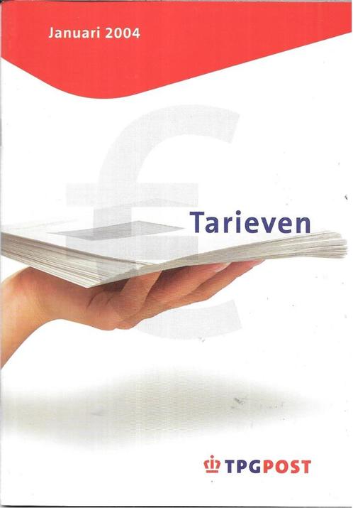Posttarieven Tarievenboekje TPG post jan 2004., Postzegels en Munten, Postzegels | Thematische zegels, Dier of Natuur, Verzenden