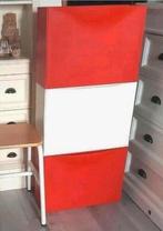 Ikea trones 3x opberger schoenenkast rood / wit ( nwpr € 45), Huis en Inrichting, Kasten | Schoenenkasten, Modern multifunctioneel