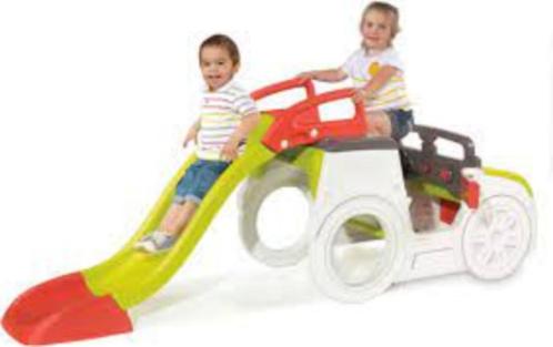 Smoby Adventure speelhuis auto met glijbaan en zandbak €159., Kinderen en Baby's, Speelgoed | Buiten | Los speelgoed, Nieuw, Ophalen of Verzenden