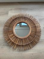 Mooie grote rotan spiegel! Als nieuw, Huis en Inrichting, Woonaccessoires | Spiegels, Rond, Ophalen of Verzenden, Zo goed als nieuw
