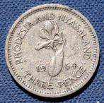 Rhodesië-Nyasaland 3 pence 1964 Km 3, Postzegels en Munten, Munten | Afrika, Verzenden, Overige landen, Losse munt