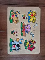 Houten kinder puzzel met dierengeluiden, Kinderen en Baby's, Speelgoed | Kinderpuzzels, Ophalen of Verzenden, 10 tot 50 stukjes