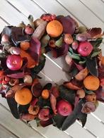 Herfstkrans  34 cm, Ophalen of Verzenden, Zo goed als nieuw