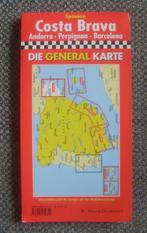 wegenkaart Costa Brava - Die General Karte Spanje Barcelona, Boeken, Atlassen en Landkaarten, 2000 tot heden, Ophalen of Verzenden